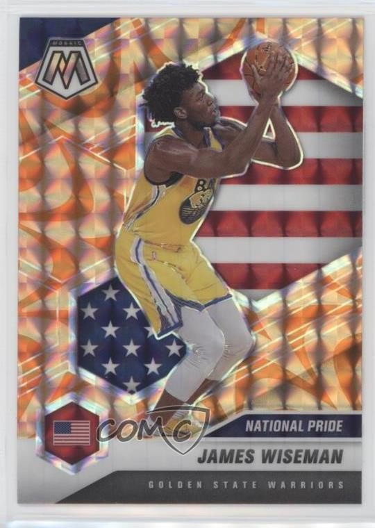 2020-21 Mosaic National Pride Reactive Orange Prizm James Wiseman Rookie RC o8g