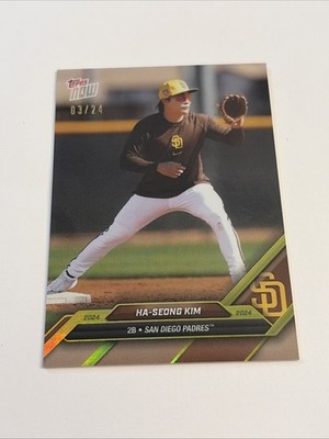 2024 Topps Now Ha-Seong Kim 3/24 Gold Refractor #OD-288 San Diego Padres