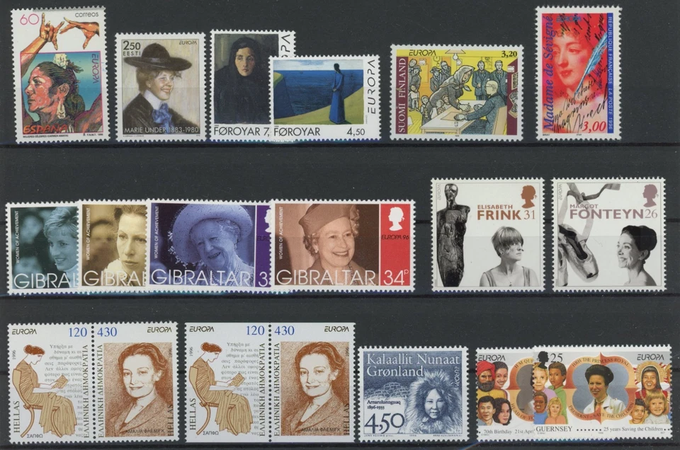 EUROPA CEPT 1996 : Good Lot Very Fine MNH Stamps - See 5 Photos - Image 2 of 4