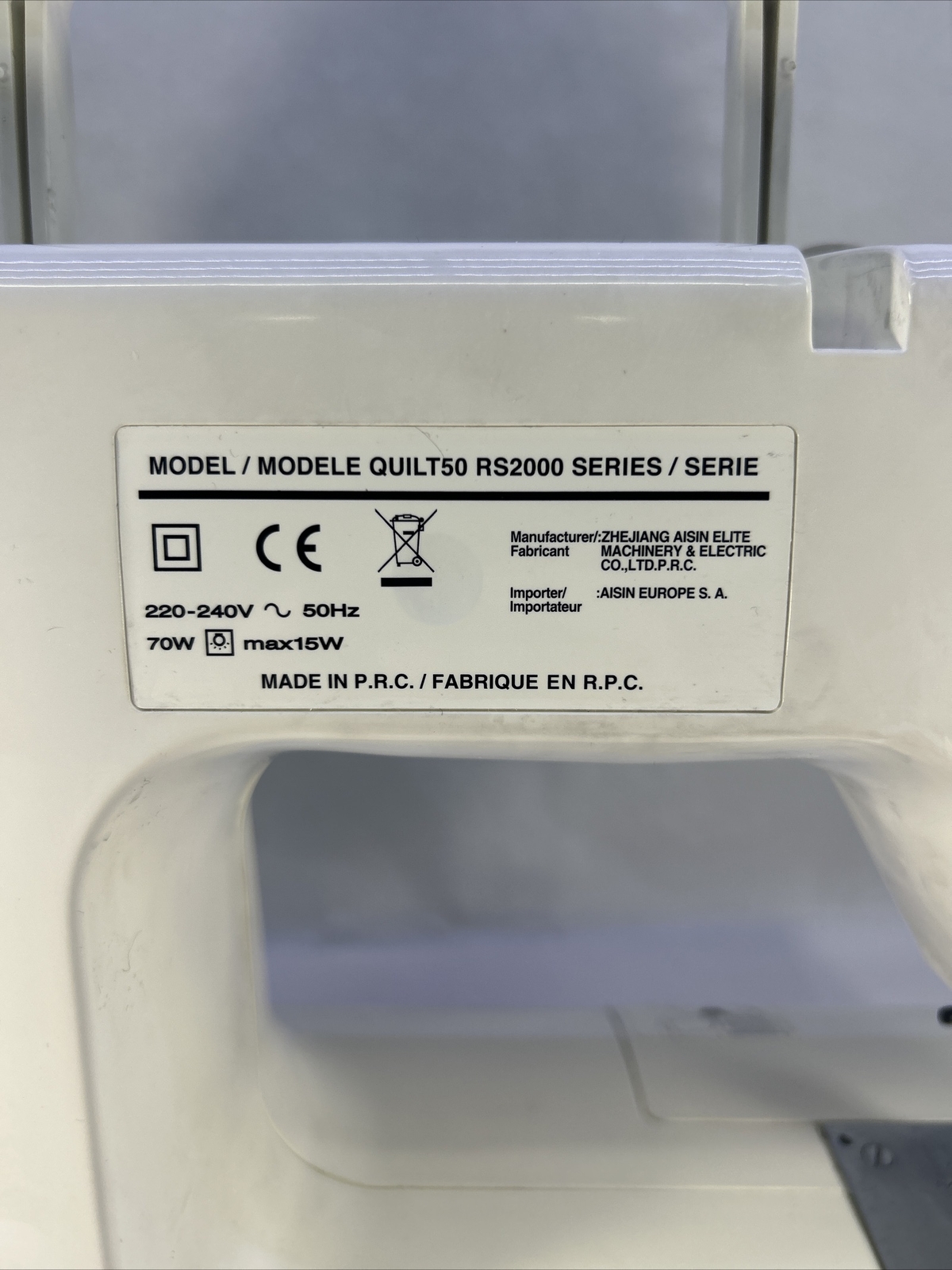 Toyota Quiltmaster Quilt 50/RS2000 sewing machine FOR PARTS eBay