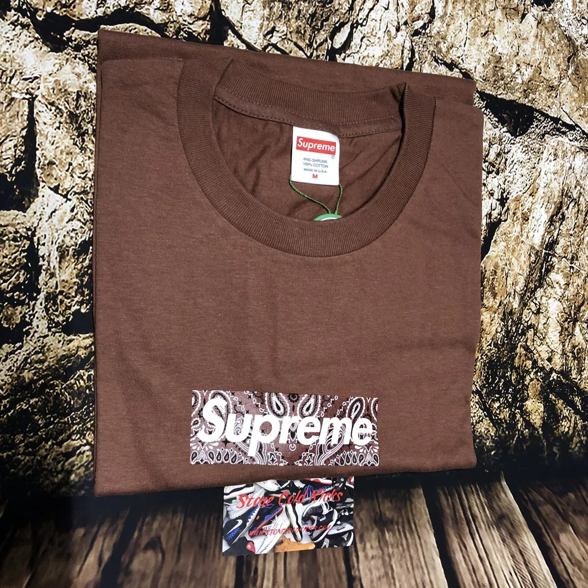 Box Logo T Supreme Brown Mサイズ-