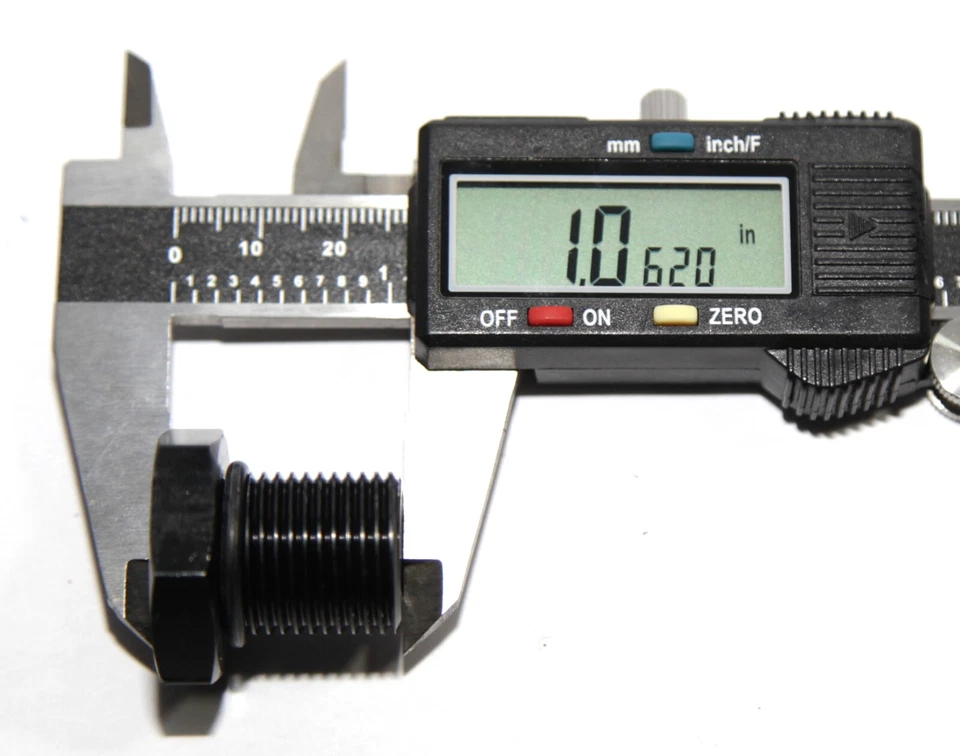 1/2-28 to 3/4-16 Automotive Threaded Oil Filter Adapter T6061 Anodized Aluminum - Image 4 of 4