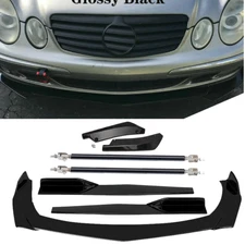 For Mercedes-Benz Front Rear Bumper Lip Spoiler Splitter Body Kit Side Skirt