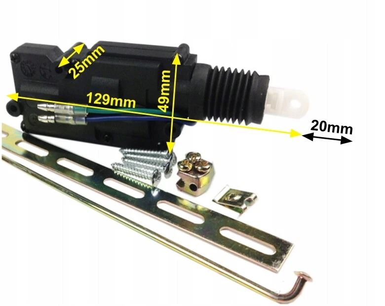 8kg Stark ZV-Stellmotor für die Auto Zentralverriegelung 5-Polig Universal - Bild 3 von 3
