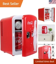 Coca-Cola Polar Bear Fridge - Compact 4L Mini Cooler with Dual Power Options