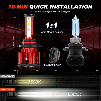 2006-2007 Honda Accord LED Headlight Bulbs Upgrade