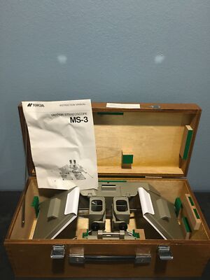 Topcon MS-3 Mirror Mapping Stereoscope Topography In Case