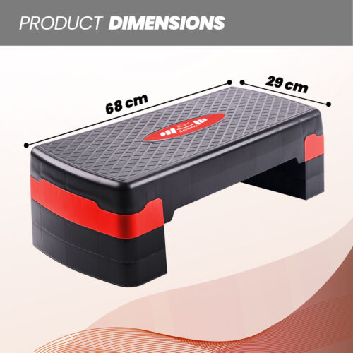 Aerobic Stepper Adjustable Height 2-3-5 Levels Exercise Stepper for Home Yoga - Picture 4 of 22