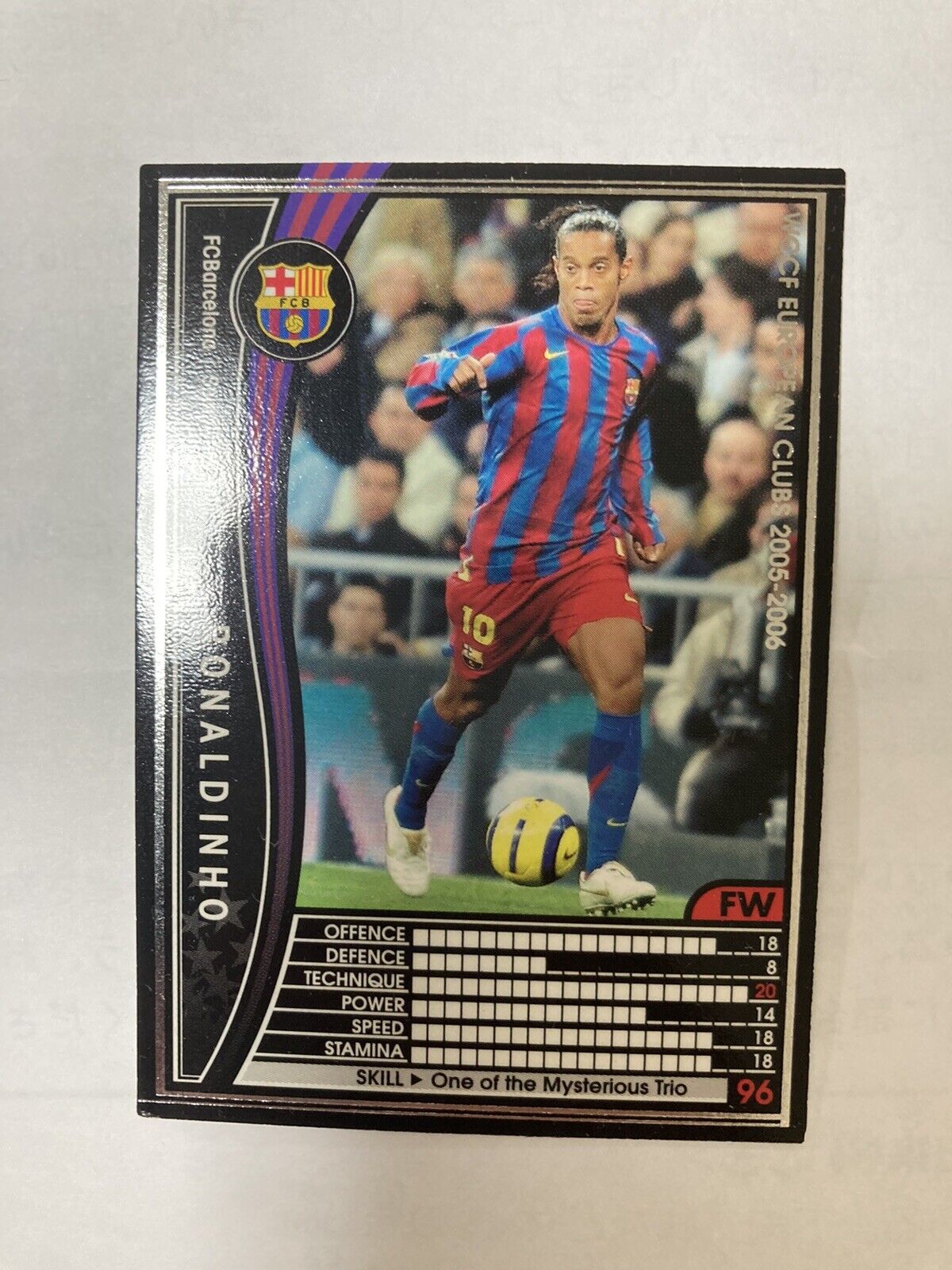 Ronaldinho 2005-2006 Panini WCCF Soccer Card Rare Heyday Gaucho Barcelona  Brazil