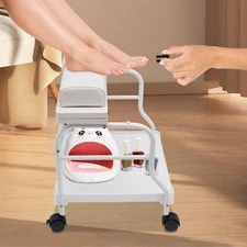 Nail Foot Bath Spa Portable Foot Bath Trolley for Pedicure Manicure Massage