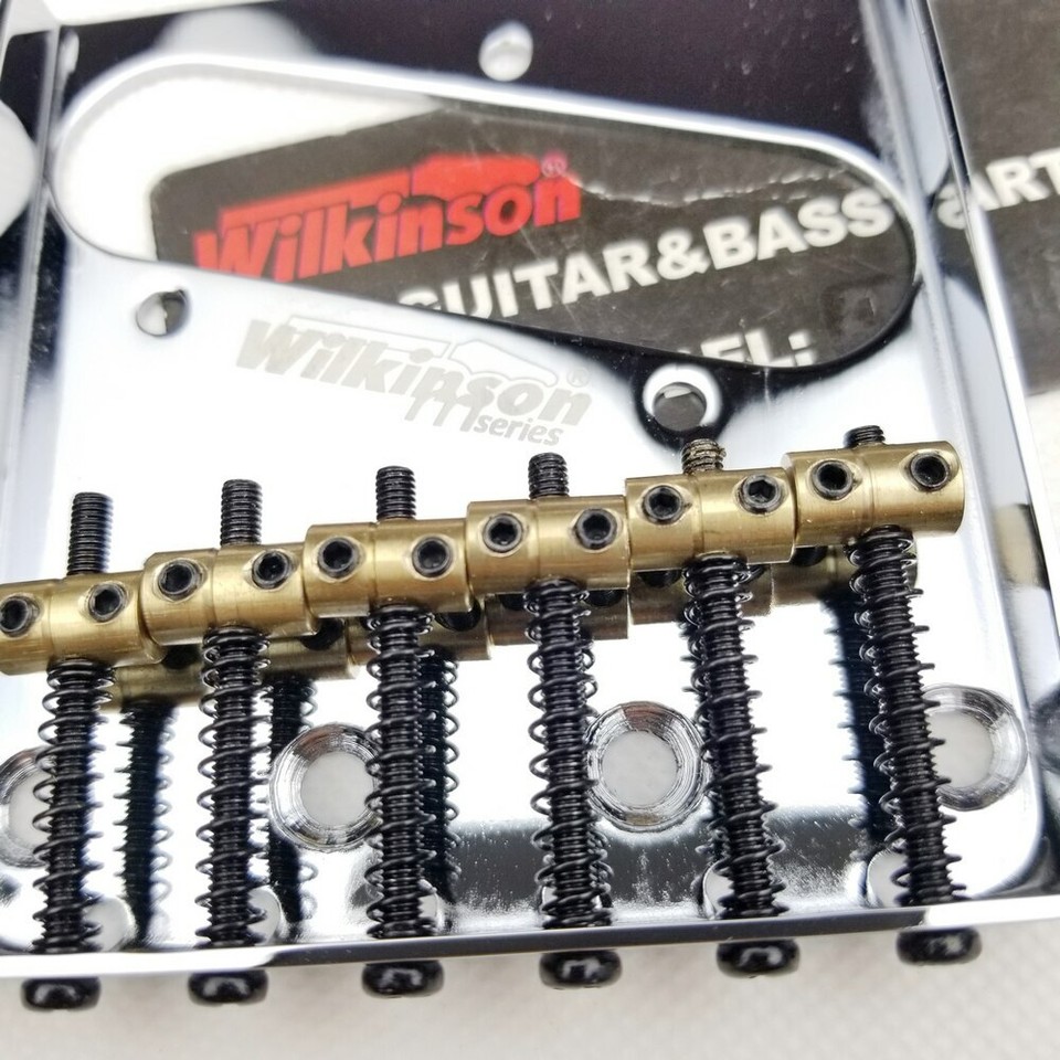 Guitar Bridge Wilkinson Vintage Bridge for Tele Electric Guitar Brass