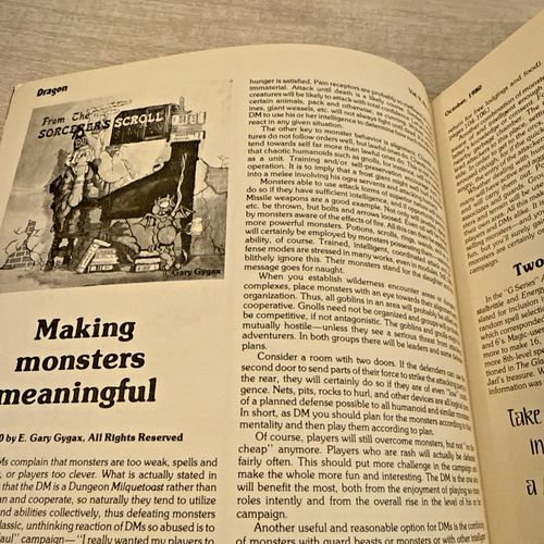 TSR Dragon Magazine Issue #42 October 1980 - Picture 5 of 11