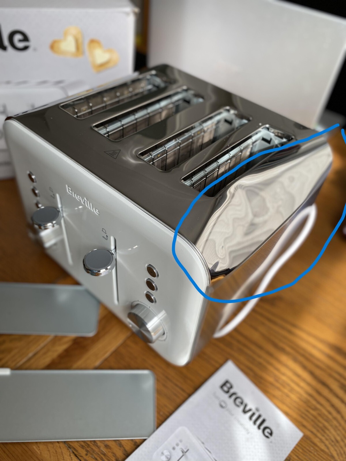 Breville VTT687 High Gloss Toaster 4 Slice Variable Browning & High