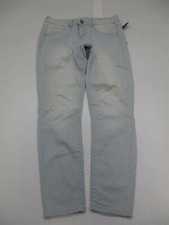 new MOSSIMO Pants Women's Size 00 Mid-Rise Light Blue Striped 