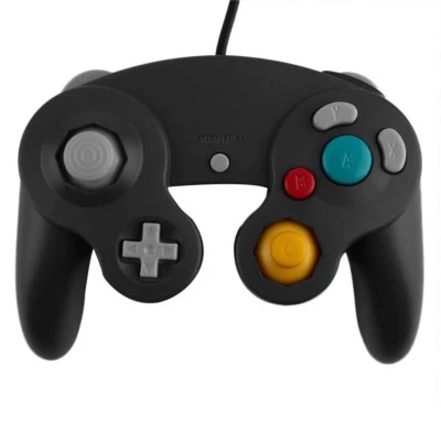 Manette pour Nintendo Wii, Wii U et Gamecube - Noir