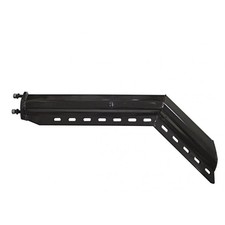 45 Angled Mud Flap Hanger - 2 12 Bolt Pattern - 30 Black Finish
