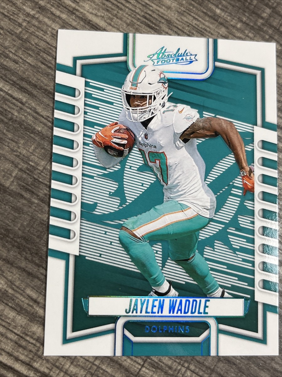 Jaylen Waddle, 2023 Absolute Football, Blue, Miami Dolphins, #96