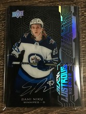 Sami Niku 2018-19 UD BLACK Lustrous Rookies Autograph C'D LR-SN