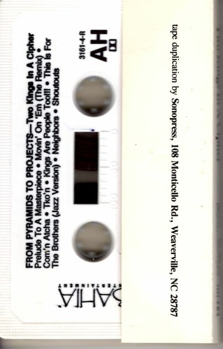 Two Kings In A Cypher From Pyramids To Projects PROMO ADVANCE DEMO Cassette Tape - Picture 2 of 2