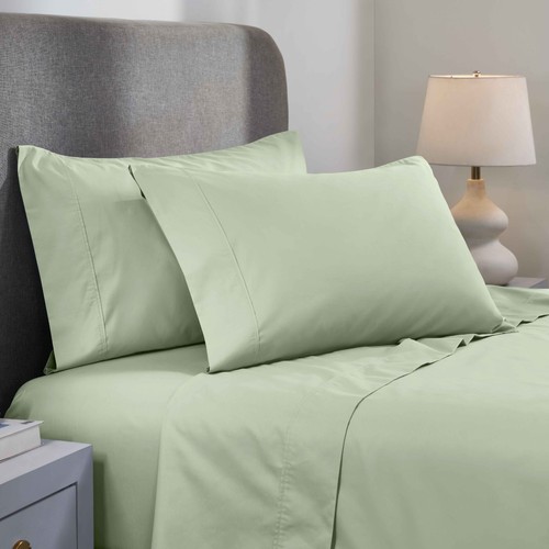 1000 Thread Count Cotton Blend Oversized Solid Deep Pocket Bed Sheet Set - 第 1/35 張圖片