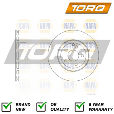 1x Brake Disc Front Torq Fits Mercedes E-Class CLS 3.0 CDi 3.2 3.5 