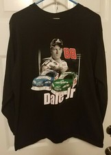 Vtg Dale Earnhardt Jr.L Winners Circle Long Sleeve T Shirt Black Sz Mens Large