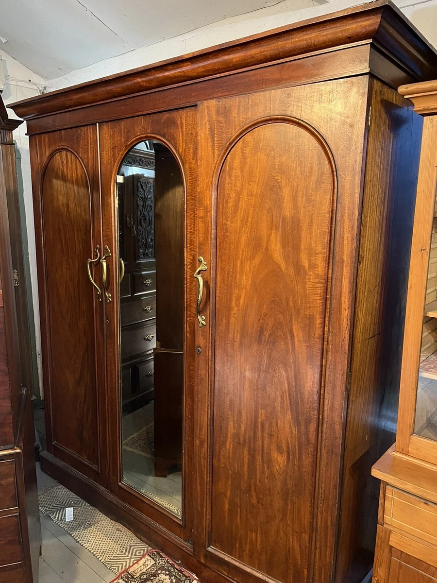Mahogany on sale triple wardrobe