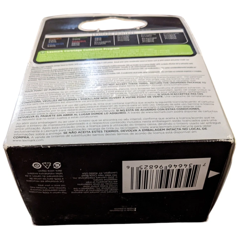 Lexmark 100 Tri Color Cyan Magenta Yellow Cartridge for Inkjet Printers - Image 2 of 4