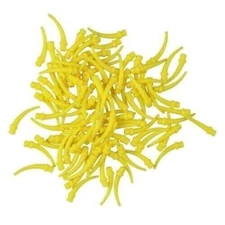 500Pcs Dental Intraoral Syringe Tips Defend types Intra-Oral Impression Yellow
