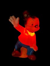 Vintage Disney Mickey Mouse Light Plastic 1980&rsquo;s Working