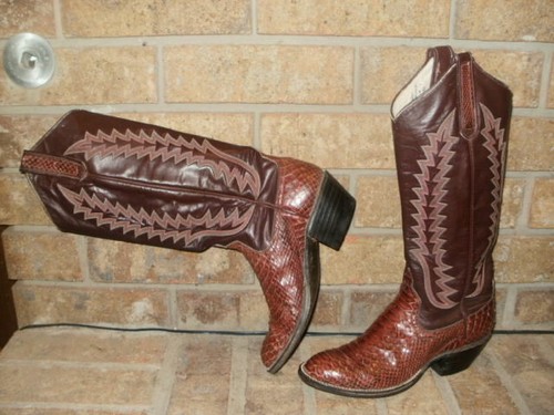 Anderson Bean Snakeskin Burgundy 