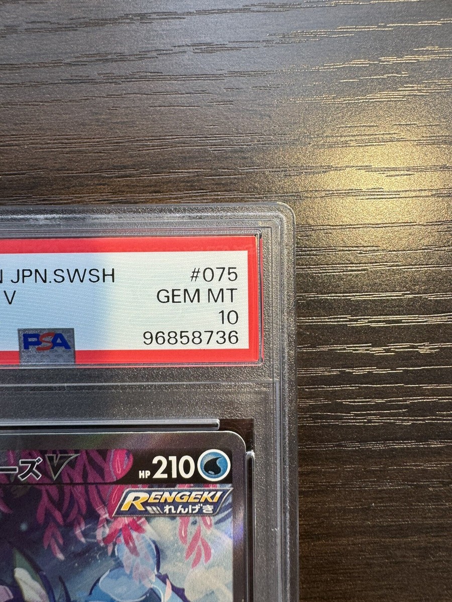 PSA10 Vaporeon V SR SA 075/069 S6a Eevee Heroes Japanese PSA10 Vaporeon V SR SA 075/069 S6a Eevee Heroes Japanese