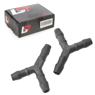 2x Y-Verbinder Dreiwegverbinder für Rohr und Schlauchverbindungen Ø 4 mm