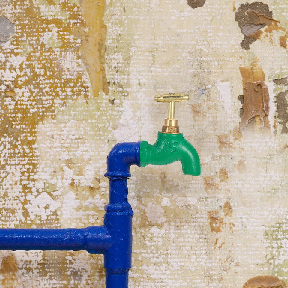 Metal Washing Machine Faucet Water Outlet For Hose Connections Rustic