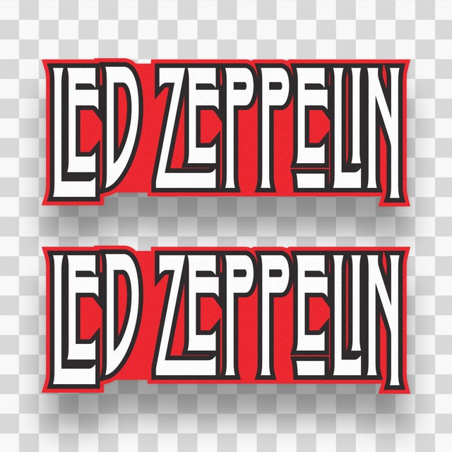 2x LED ZEPPELIN Stickers Decals Vinyl Music Band Group Rock Classic