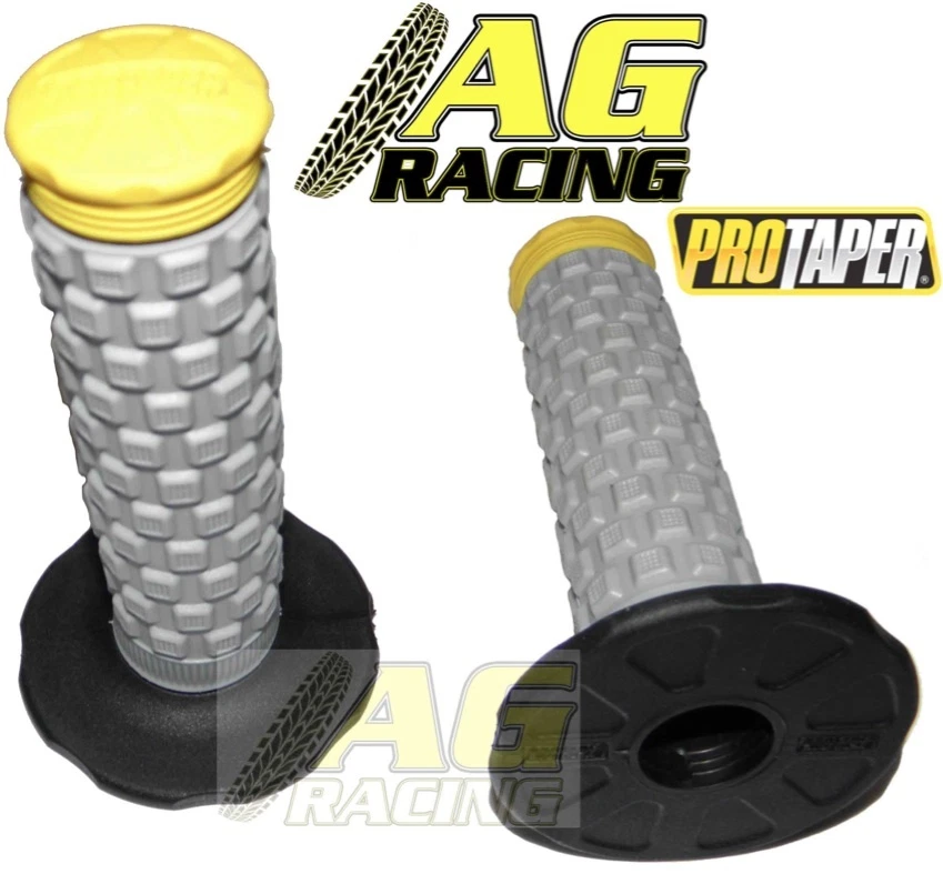 Pro Taper Oreiller Haut Gris Noir Jaune Poignées Pour KTM Excf Sx-F SMR Exc-R MX - Photo 1/1