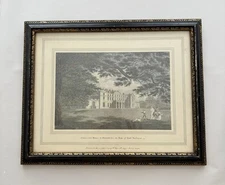 VTG Engraving Of Cirencester House In Gloucestershire the Seat Of Earl Bathurst