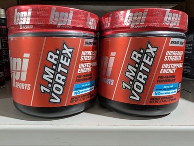 2 Bottles BPI Sports 1MR Vortex 50 serv Blue Raspberry Pre-Workout Exp 4/28