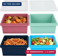 Silicone Soup Freezer Molds with Lids, 2 Cup Extra Large Ice Cube Tray, BPA-Free