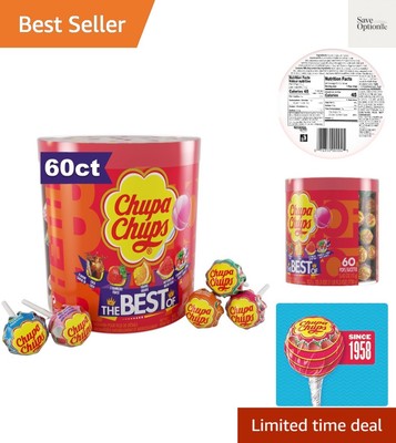 Best Of  Lollipop Assortment, 5 Flavors, Individually Wrapped Candy for Kids,...