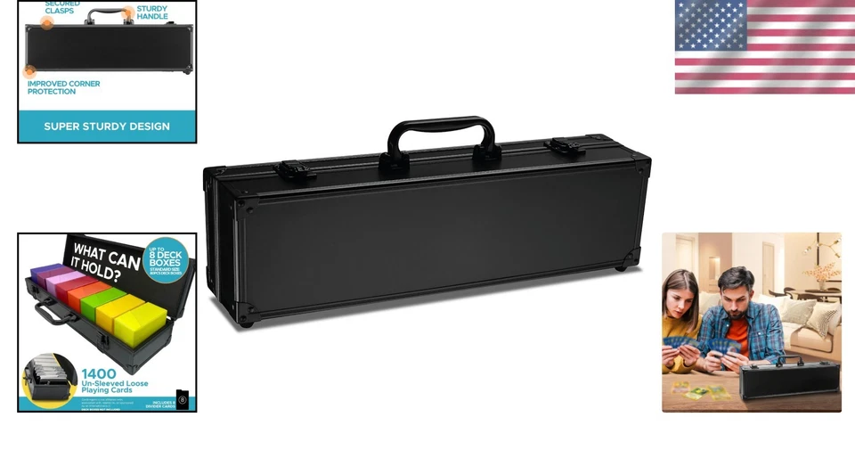 Aluminum Game Card Holder - 8 Dividers Included - Image 2 of 4