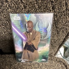 Topps Star Wars Chrome Mace Windu Attack of the Clones Trading Card #85