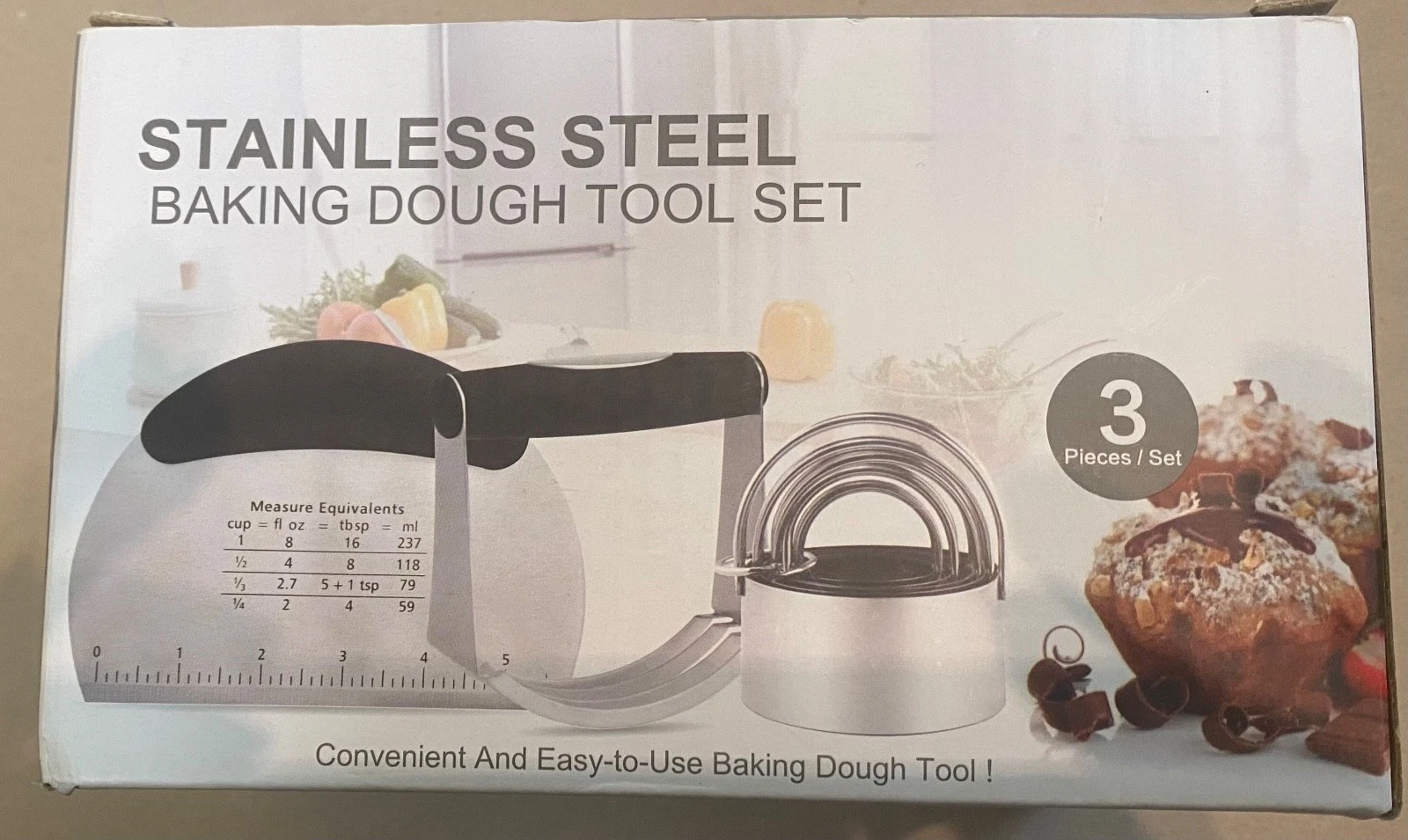 Stainless Steel Baking Dough Tool Set, 2 Piece
Opens in a new window or tab