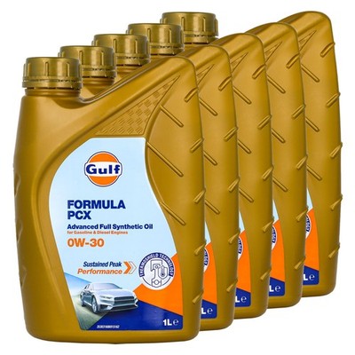 Motoröl Gulf Formula PCX 0W-30 5 X 1 Liter für Ford Genesis Honda Hyundai KIA