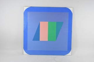 C42J48 Georg Pfahler (1926 2002) Printmaking Hard Edge Hand Signed Num 86/100