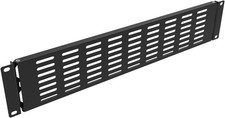 2U Hinged Blank Rack Mount Panel Spacer with Venting for 19 Inches Network Cabin