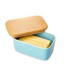 Large Butter Dish with Lid for Countertop, Airtight Butter Keeper Holds Up to...