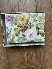 Anna Griffin Notecards with Envelopes Pack of 10 Floral Garden Pink Green New