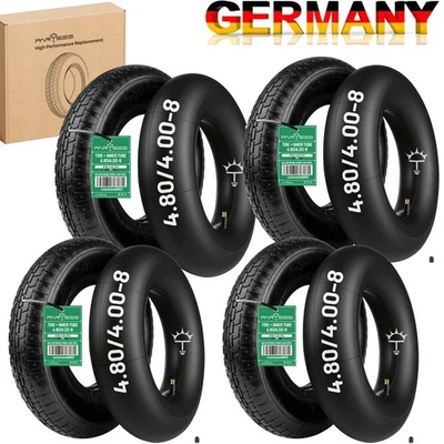 PARTSEE Schubkarre Reifen mit Schlauch 4.80/4.00-8 SET Ersatzreifen Mantel + Reifen