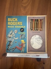 Vintage BUCK ROGERS Magic Erasable Dot Pictures 1960's